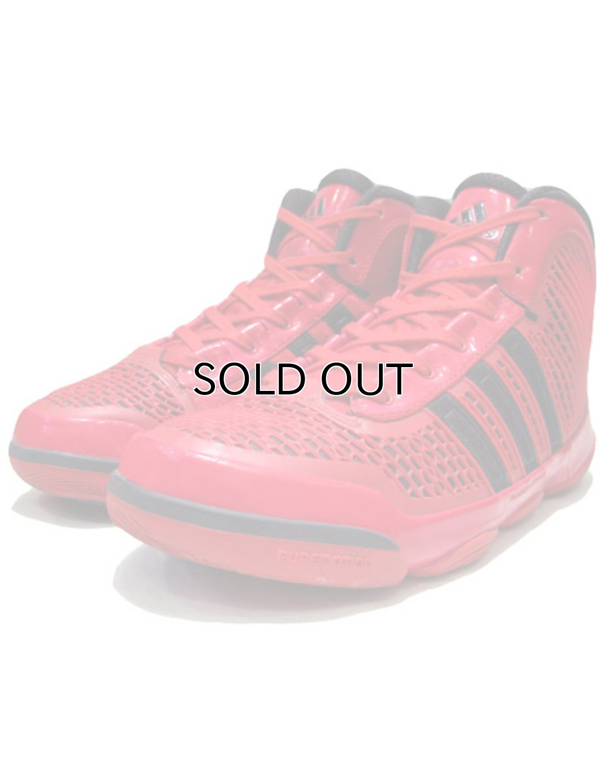 画像1: adidas "adipure" Basketball Shoes　RED / BLACK　size 10 (1)