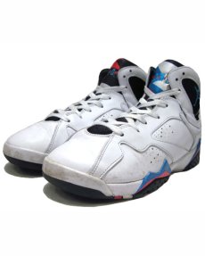 画像1: AIR JORDAN 7 Basketball Shoes　WHITE Black-Pnk-Blue　size 6.5 Y  (1)