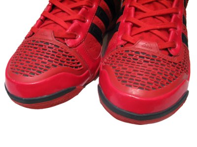 画像1: adidas "adipure" Basketball Shoes　RED / BLACK　size 10