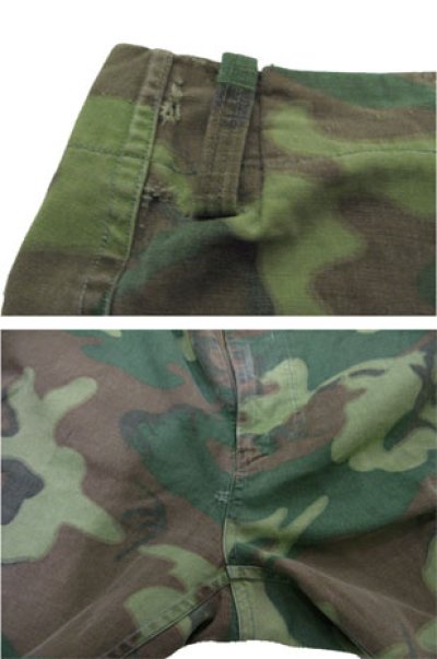画像3: 1960's U.S.Military Non Ripstop Vietnam Camouflage Pants　GREEN　size w 34 inch