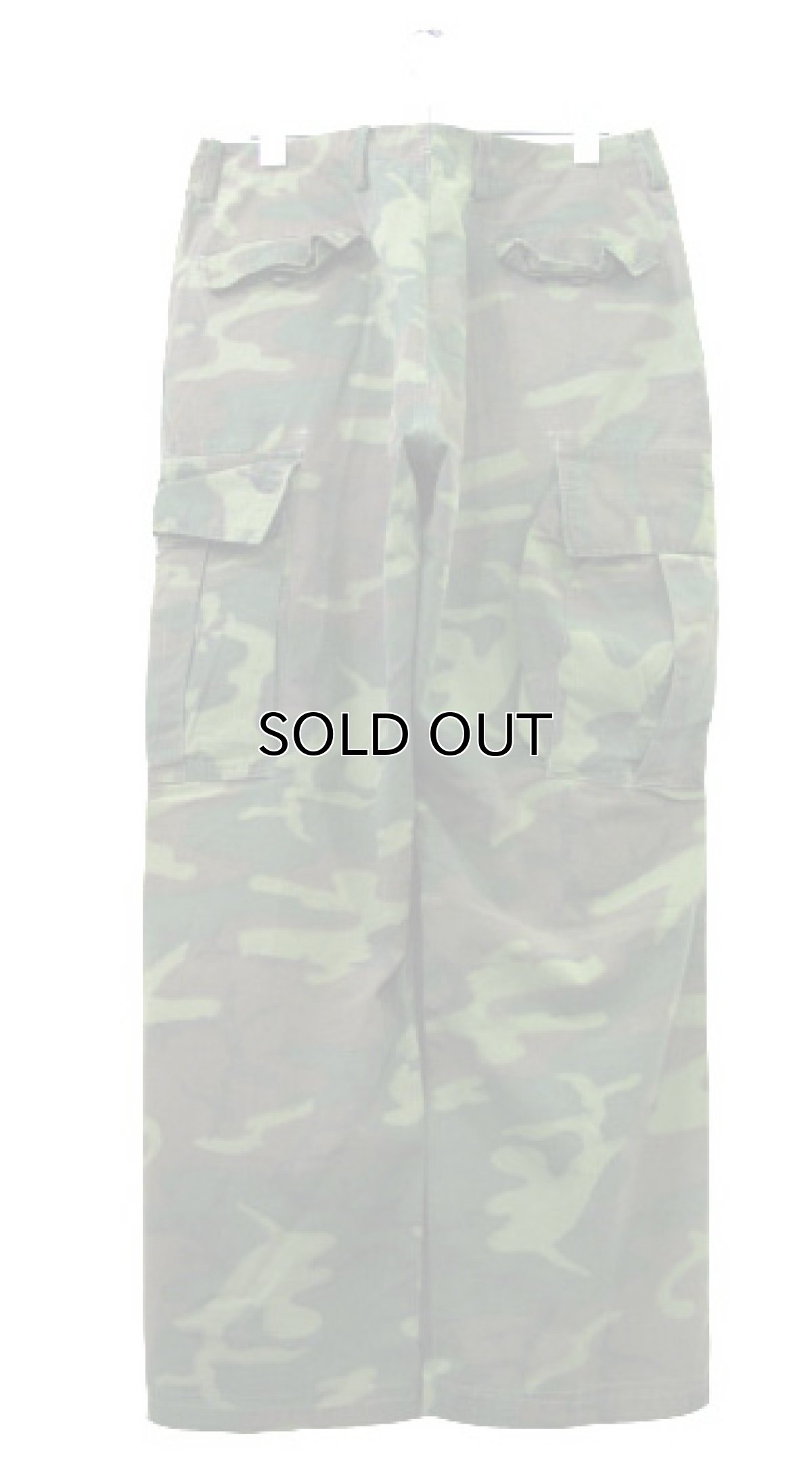 画像2: 1960's U.S.Military Non Ripstop Vietnam Camouflage Pants GREEN size w 34 inch (2)