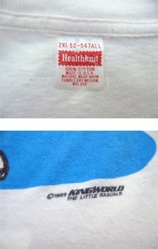 画像4: 1980's Health Knit "Wildcat Alfalfa" Big T-Shirts　WHITE　size 2XL ( 52-54 TALL ) (4)