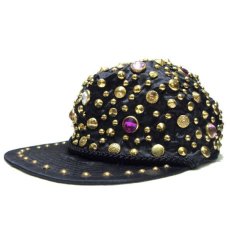 画像1: 1990's "NISSINCAP" Studs Cap　BLACK　size One Size Fits All (1)