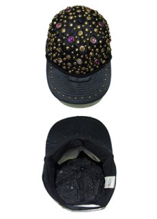 画像2: 1990's "NISSINCAP" Studs Cap　BLACK　size One Size Fits All (2)