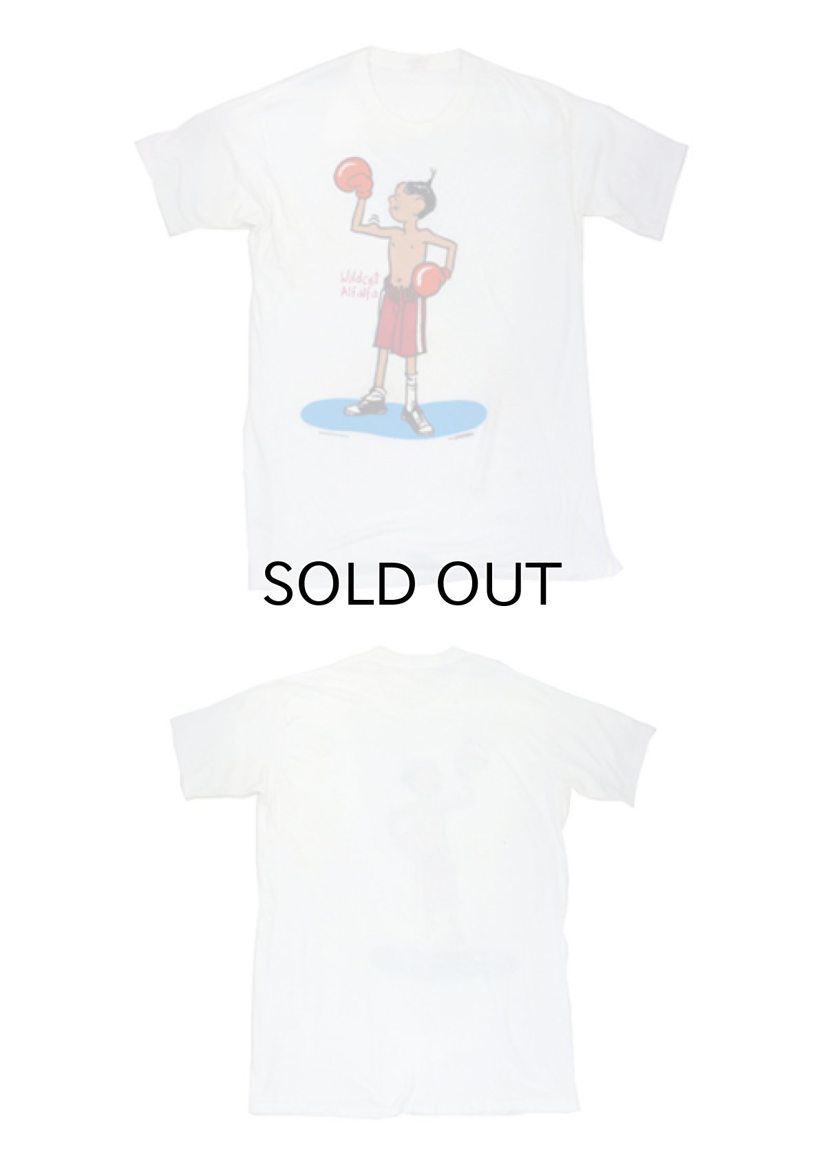 画像3: 1980's Health Knit "Wildcat Alfalfa" Big T-Shirts WHITE size 2XL ( 52-54 TALL ) (3)