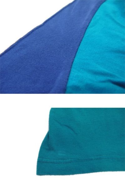 画像2: 1990's~ Sears 3-tone Design T-Shirts　GREEN / BEIGE / BLUE　size L (表記 L)