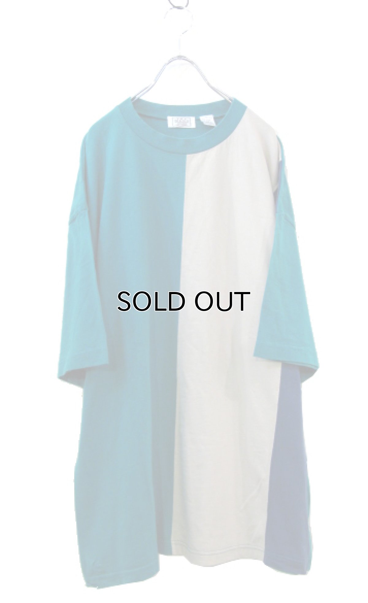 画像4: 1990's~ Sears 3-tone Design T-Shirts GREEN / BEIGE / BLUE size L (表記 L) (4)