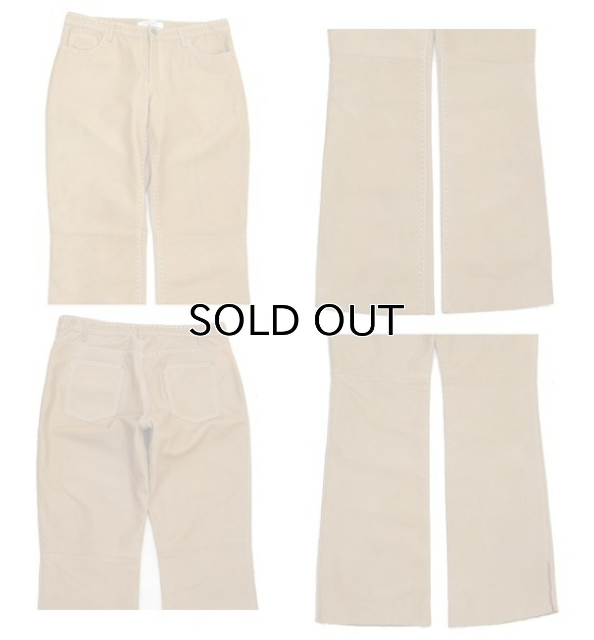 画像5: YVES SAINTLAURENT "rive gauche" Leather Pants BROWN size w 34 inch (表記 なし) (5)