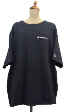 画像1: 1990's Champion Solid T-Shirts　BLACK　size L (表記 不明)  (1)