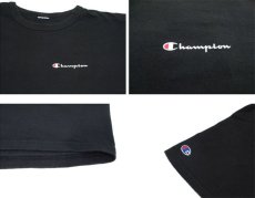 画像4: 1990's Champion Solid T-Shirts　BLACK　size L (表記 不明)  (4)