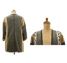 画像3: 1970's "THE FRENCH CLIQUE" Design Harf Sleeve Jacket　BEIGE / OLIVE　size S (表記 なし) (3)