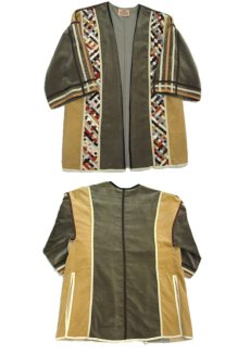 画像4: 1970's "THE FRENCH CLIQUE" Design Harf Sleeve Jacket　BEIGE / OLIVE　size S (表記 なし) (4)