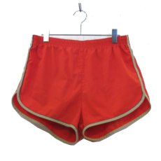 画像1: 1970's "Montgomery WARD" Swim Shorts　ORANGE　size w 31 - 35 inch (表記 L) (1)