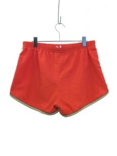 画像2: 1970's "Montgomery WARD" Swim Shorts　ORANGE　size w 31 - 35 inch (表記 L) (2)