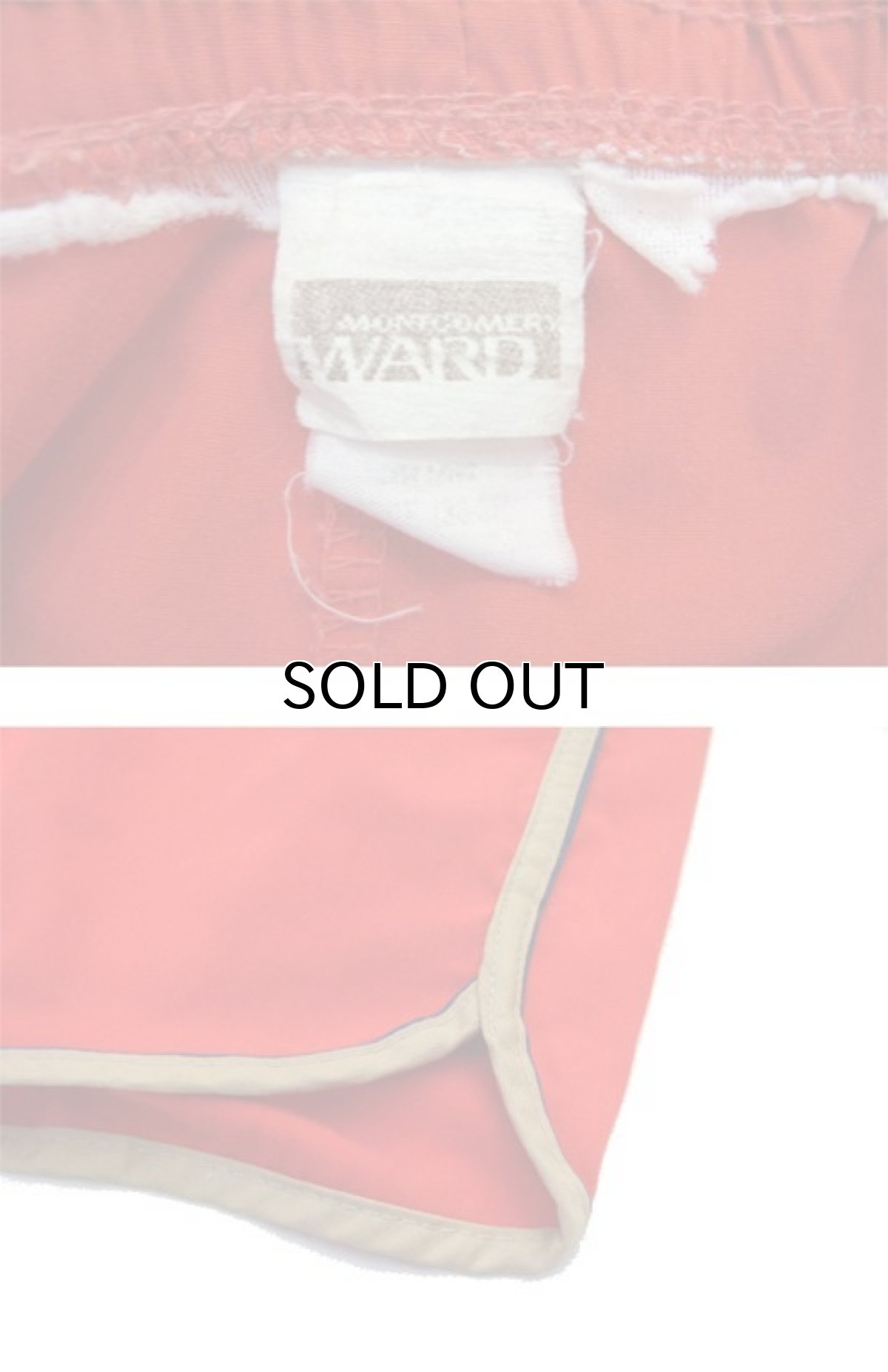 画像3: 1970's "Montgomery WARD" Swim Shorts　ORANGE　size w 31 - 35 inch (表記 L) (3)