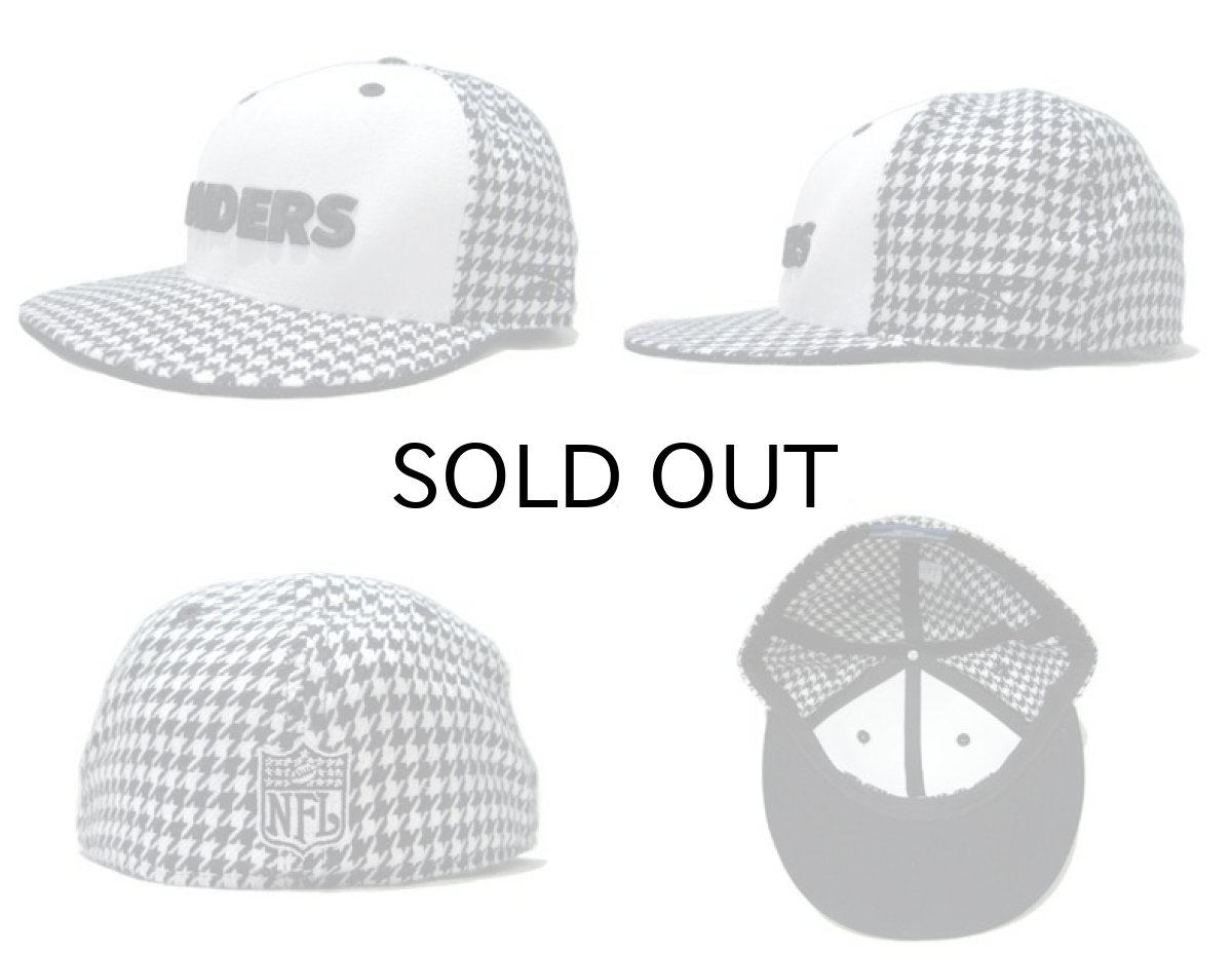 画像2: Reebok "RAIDERS" Baseball Cap WHITE / BLACK size 7 3/8 (2)