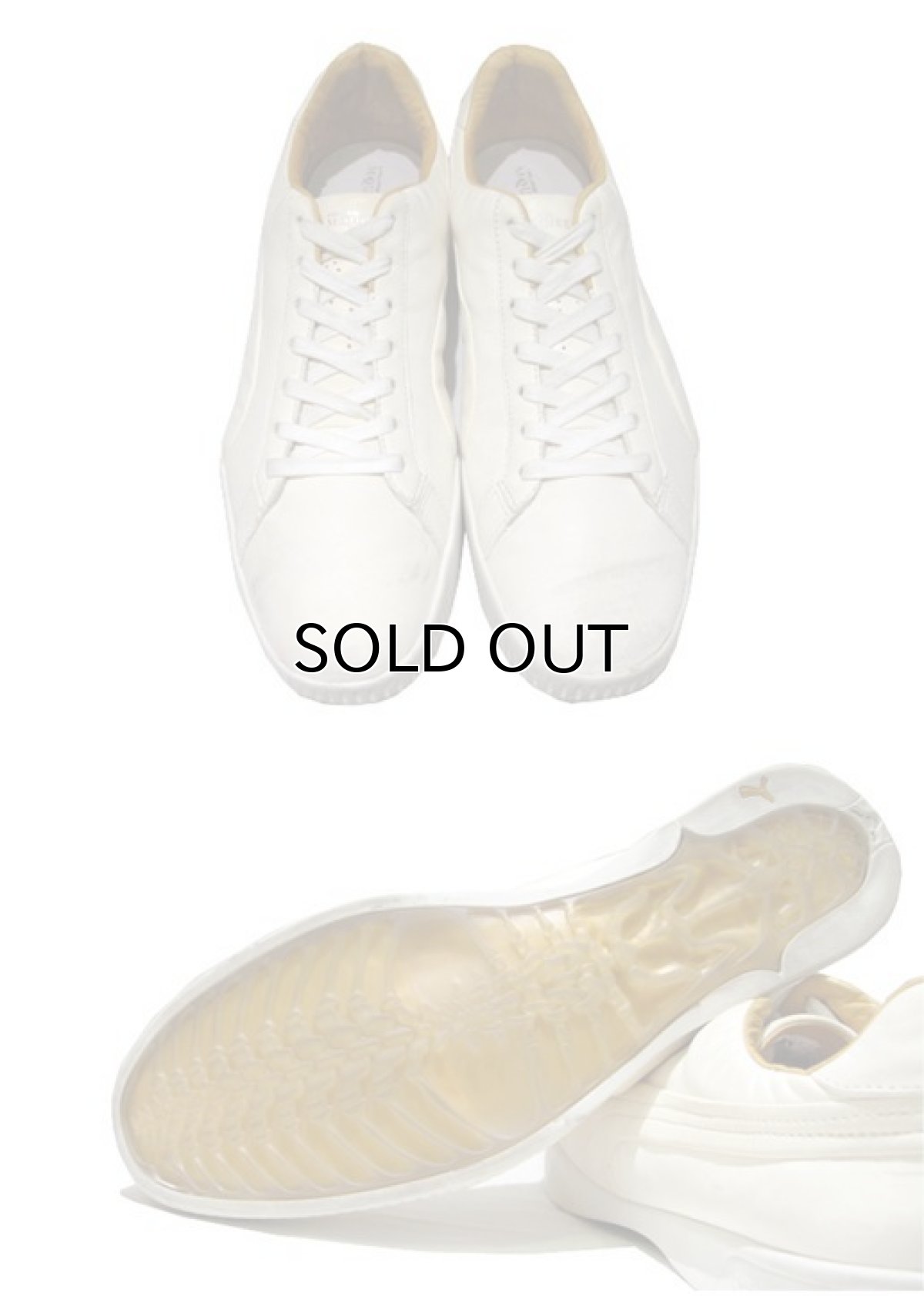 画像3: PUMA x ALEXANDER McQUEEN Leather Sneaker NATURAL size 11 1/2 ( 29.5 cm ) (3)