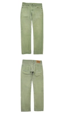 画像3: Levi's 511 Cotton Skinny Pants　Bright Green　size w 31 inch (表記 w30 L30) (3)