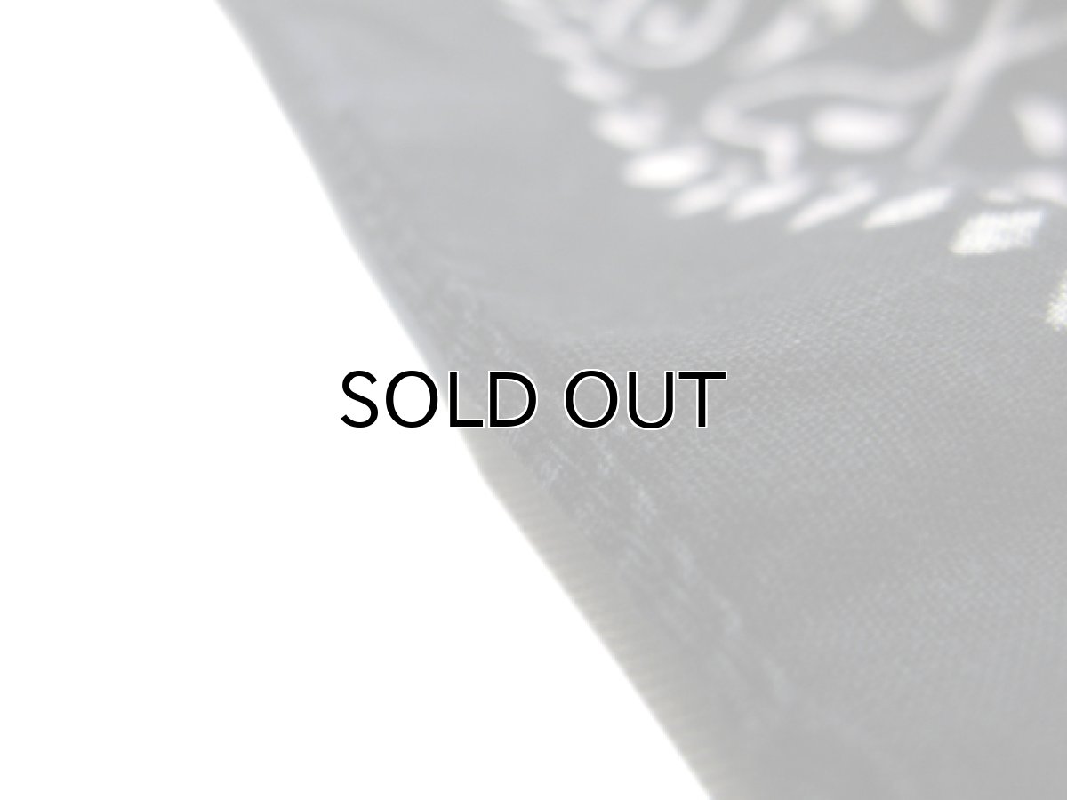 画像4: OLD BANDANNA "CROSS" BLACK 52 cm x 53 cm (4)