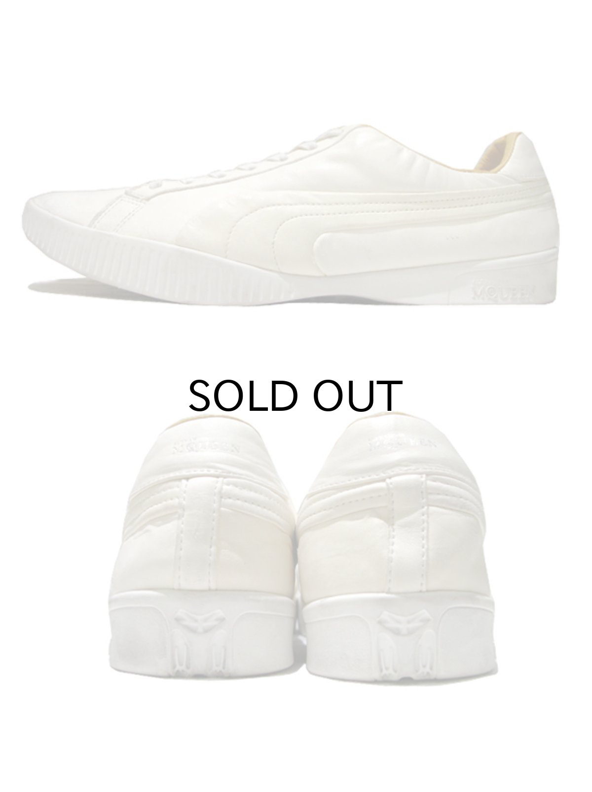 画像2: PUMA x ALEXANDER McQUEEN Leather Sneaker NATURAL size 11 1/2 ( 29.5 cm ) (2)