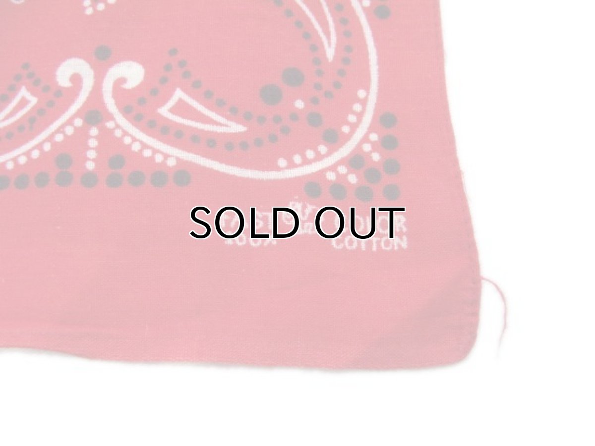 画像2: OLD BANDANNA  "Paisley"　RED  59 cm x 59 cm (2)