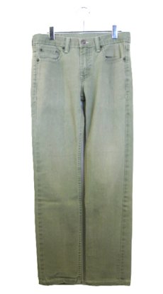 画像1: Levi's 511 Cotton Skinny Pants　Bright Green　size w 31 inch (表記 w30 L30) (1)