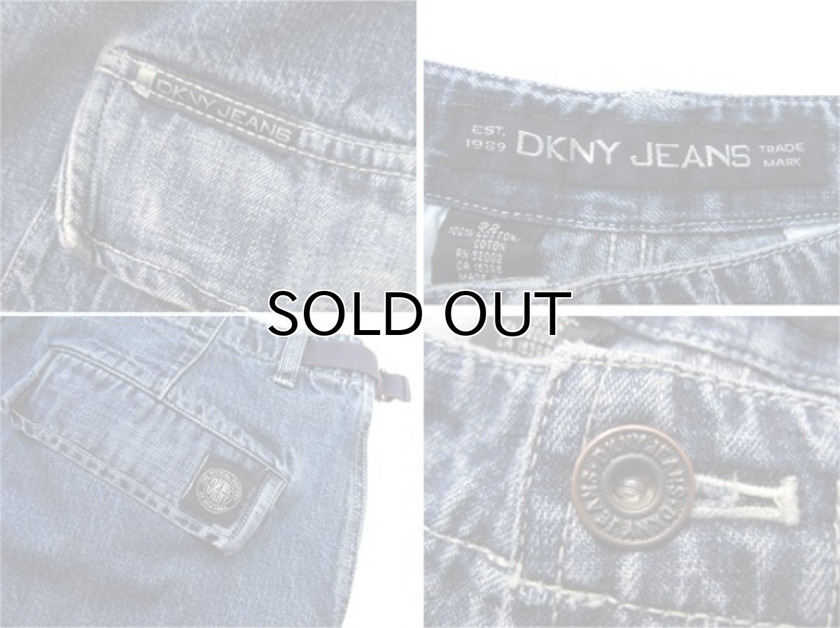 画像3: "DKNY JEANS" Denim Cargo Pants　Blue Denim　size w 33 inch (表記 w 32) (3)