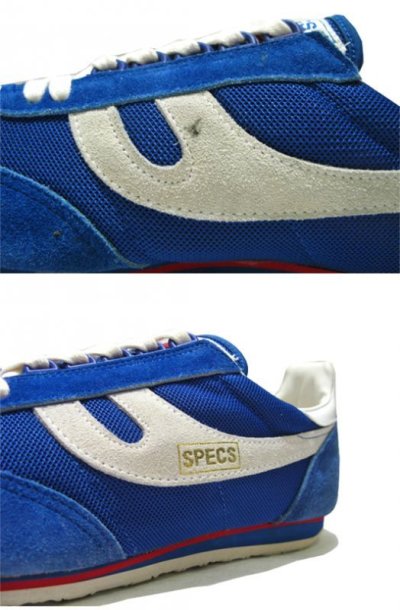 画像1: ~1980's "SPECS" Running Shoes DEADSTOCK made in KOREA　BLUE　size 12