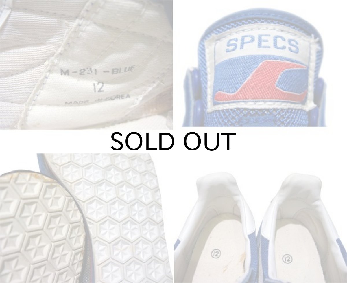 画像4: ~1980's "SPECS" Running Shoes DEADSTOCK made in KOREA BLUE size 12 (4)