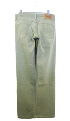 画像2: Levi's 511 Cotton Skinny Pants　Bright Green　size w 31 inch (表記 w30 L30) (2)