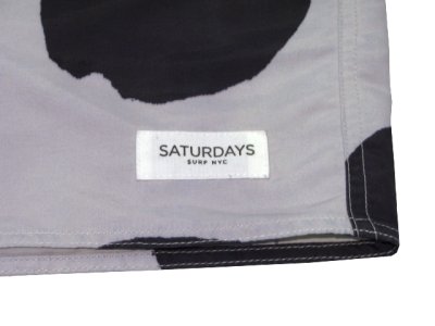 画像1: NEW "Saturdays Surf NYC" Big Dot Shorts　Grey / Charcoal　size 28 (w 31 inch)