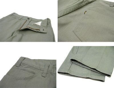 画像1: 1970's Levi's STA-PREST big "E" Twill Pants　GREEN　size w 30 inch  (表記 不明)