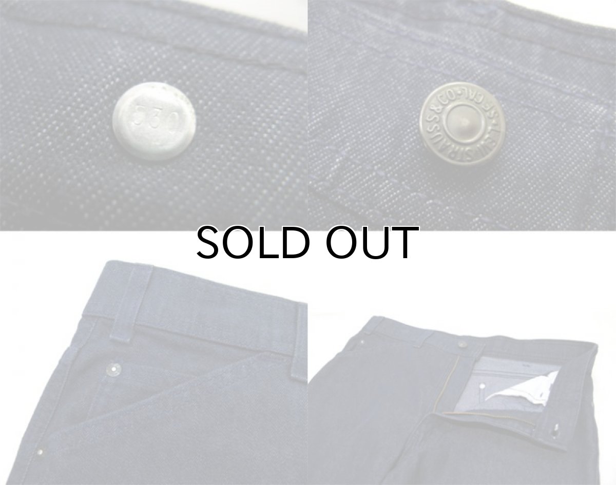 画像4: 1980's Levi's for MEN "with a Skosh More Room" Straight Trousers Blue Denim size w 33 inch (表記 34 x 30) (4)