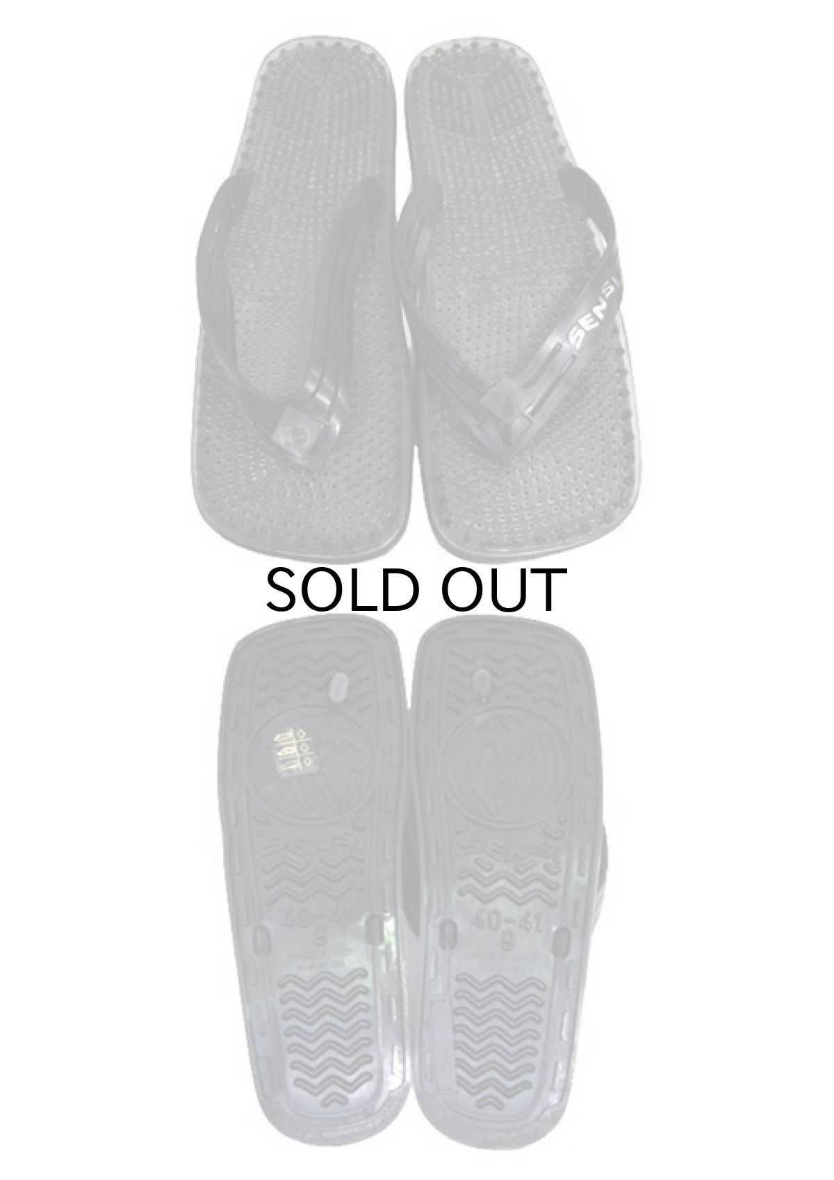 画像2: NEW "SENSI" Shower Sandal made in ITALY　BLACK　size 9 (2)