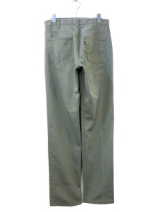 画像2: 1970's Levi's STA-PREST big "E" Twill Pants　GREEN　size w 30 inch  (表記 不明) (2)