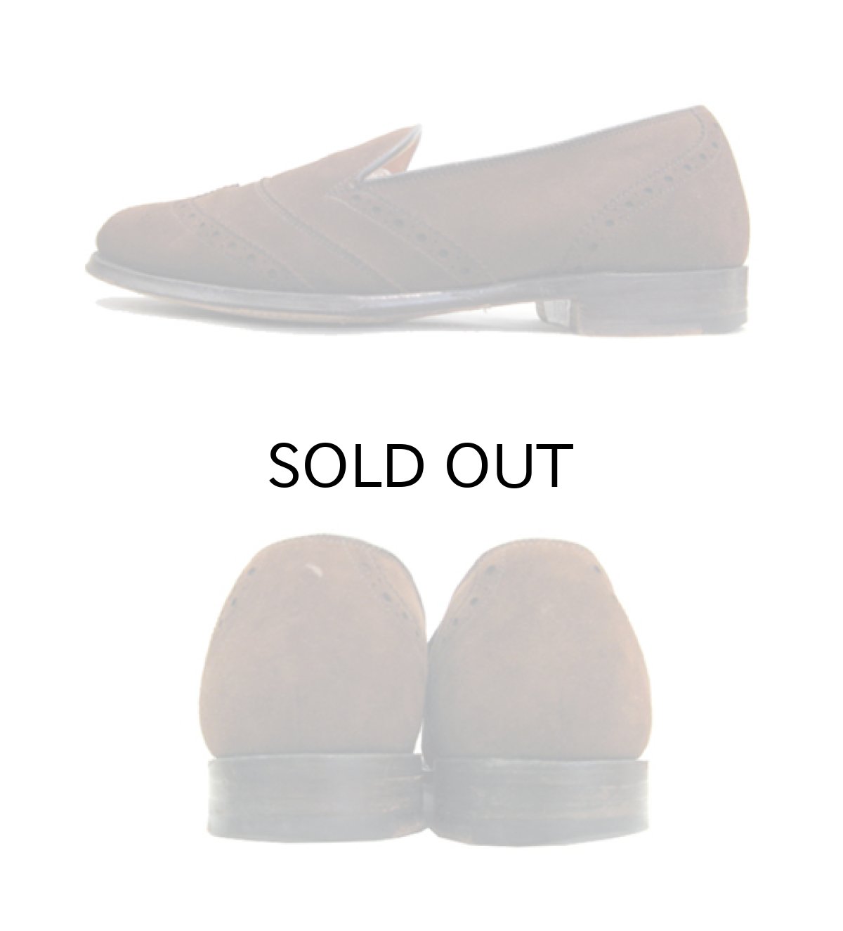 画像3: 1990's "COLE-HAAN" Wing Tip Suede Slip-on　BROWN　size 7 1/2 D ( 25.5cm ) (3)