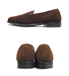 画像3: 1990's "COLE-HAAN" Wing Tip Suede Slip-on　BROWN　size 7 1/2 D ( 25.5cm ) (3)