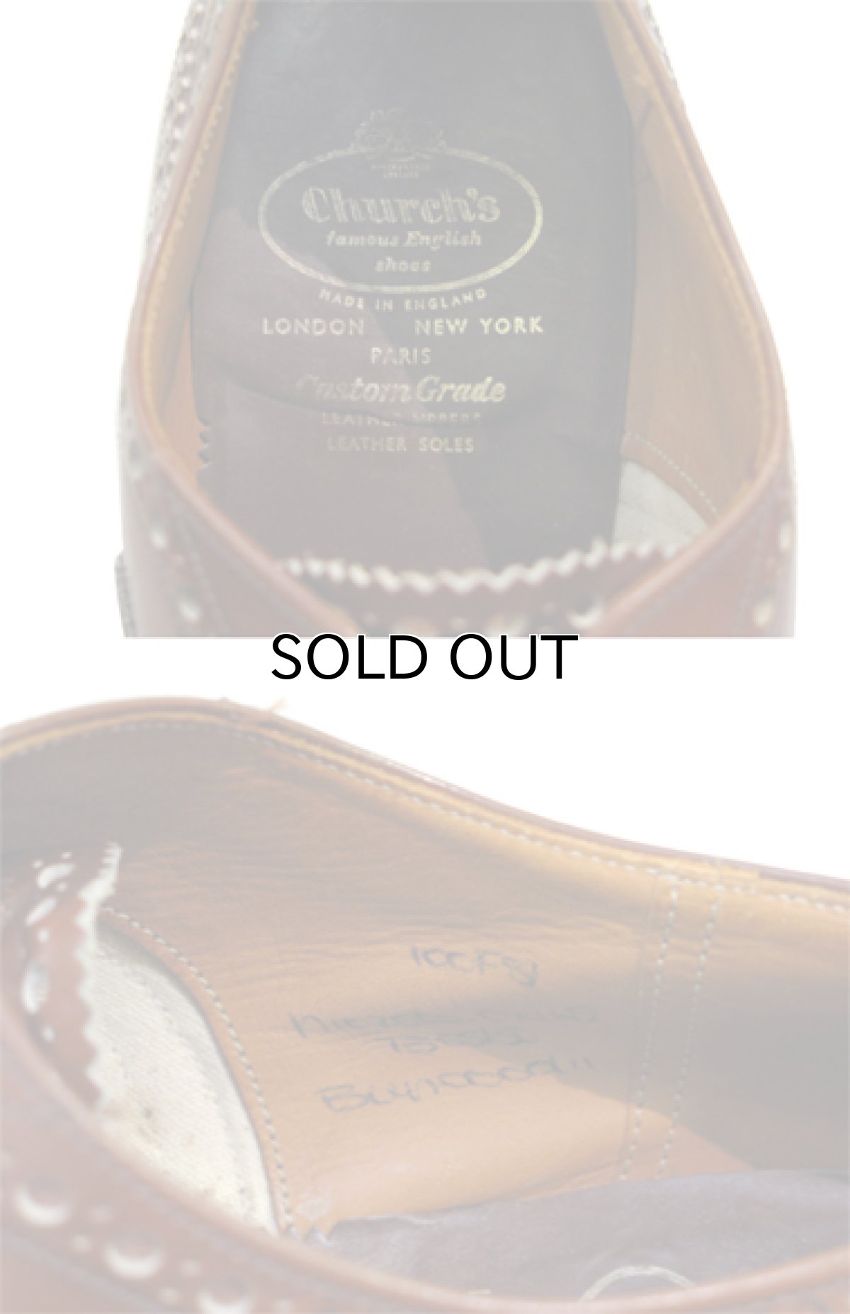 画像5: "Church's" Wing Tip Leather Shoes made in ENGLAND　BROWN　size 約 29cm (表記 不明) (5)