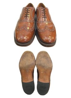 画像2: "Church's" Wing Tip Leather Shoes made in ENGLAND　BROWN　size 約 29cm (表記 不明) (2)