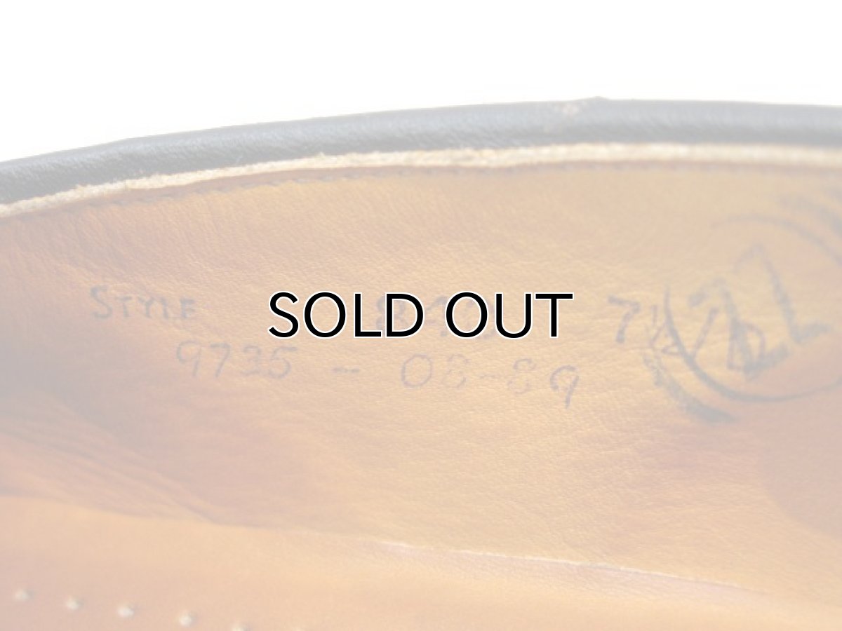 画像5: 1990's "COLE-HAAN" Wing Tip Suede Slip-on　BROWN　size 7 1/2 D ( 25.5cm ) (5)