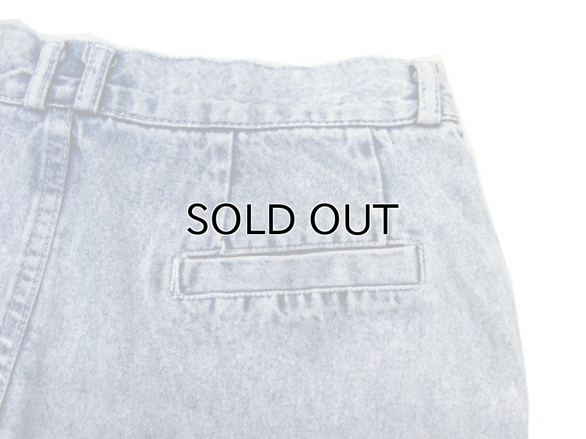 画像5: 1980's~ "Caivin Klein" Chemical Wash Denim Shorts　Blue Denim　size 29.5 inch (表記 30) (5)