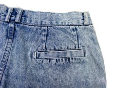 画像5: 1980's~ "Caivin Klein" Chemical Wash Denim Shorts　Blue Denim　size 29.5 inch (表記 30) (5)