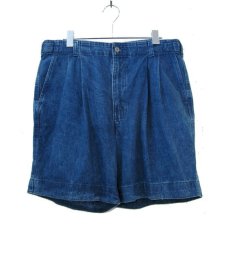 画像1: 1990's~ Levi's "Dockers" Denim Shorts　Blue Denim　size 35 inch (表記 34) (1)