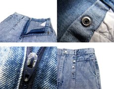 画像4: 1980's~ "Caivin Klein" Chemical Wash Denim Shorts　Blue Denim　size 29.5 inch (表記 30) (4)