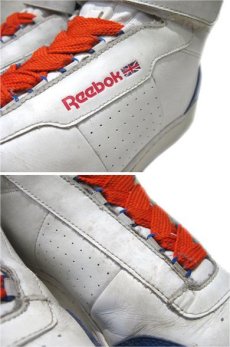 画像5: Reebok Classic Hi-Cut Leather Sneaker　WHITE / BLUE　size 10 1/2 (28.5 cm) (5)