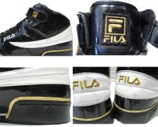画像4: FILA Hi-Cut Enamel Sneaker　BLACK / WHITE / GOLD　size 13 ( 31 cm) (4)