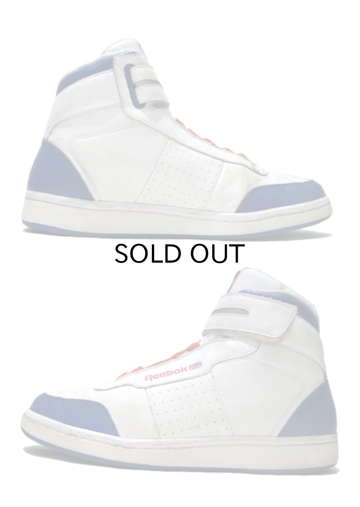 画像3: Reebok Classic Hi-Cut Leather Sneaker　WHITE / BLUE　size 10 1/2 (28.5 cm) (3)