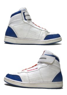 画像3: Reebok Classic Hi-Cut Leather Sneaker　WHITE / BLUE　size 10 1/2 (28.5 cm) (3)