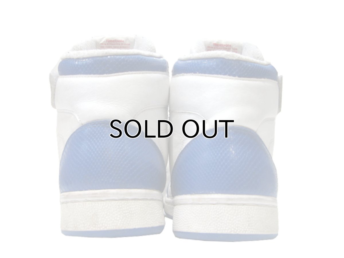 画像2: Reebok Classic Hi-Cut Leather Sneaker　WHITE / BLUE　size 10 1/2 (28.5 cm) (2)