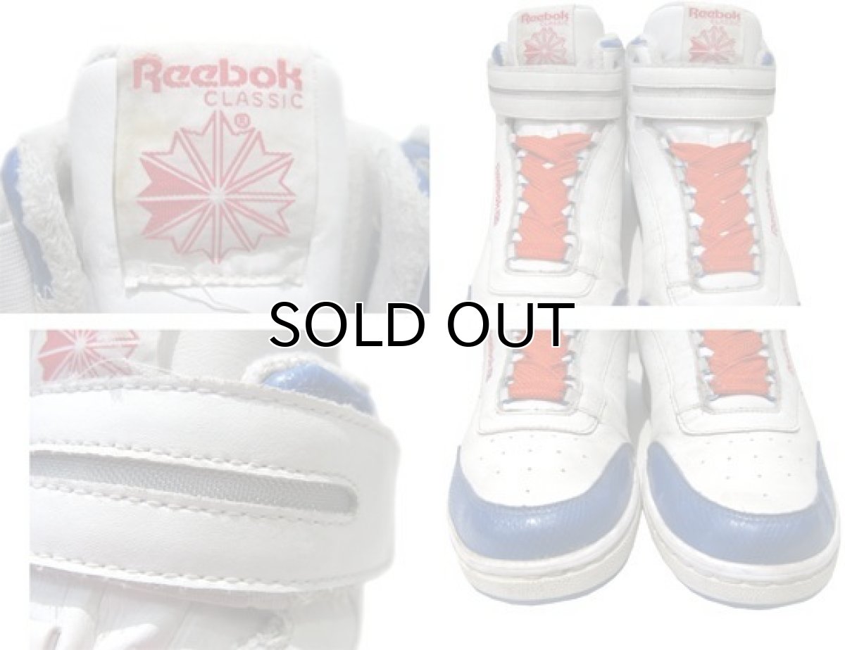 画像4: Reebok Classic Hi-Cut Leather Sneaker　WHITE / BLUE　size 10 1/2 (28.5 cm) (4)